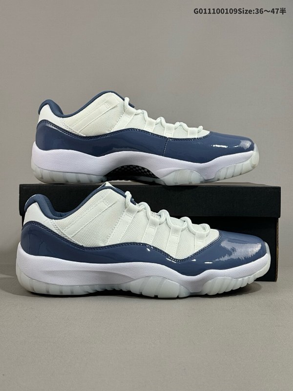 11036-47.5半 Air Jordan 11 Retro Low "Diffused Blue" 低帮 海军蓝 AJ11货号FV5104-104