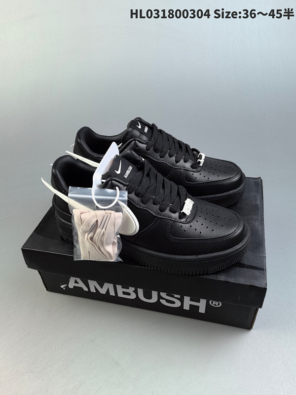 180 Ambush x Nk Air Force 1 重磅联名 鞋面采用了优质原厂黄油皮革货号DV3464-001HL031800304 Size:3645半