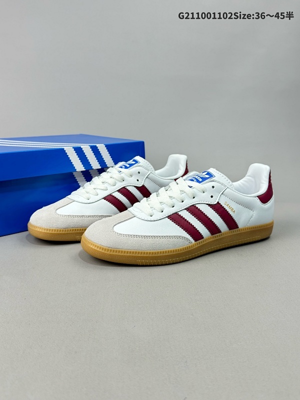 10036-45半 阿迪达斯 德训鞋 ADIDAS ORIGINALS SAMBA OG SHOES 经典运动鞋小白鞋T头鞋货号IE3813