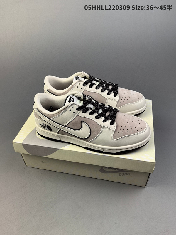 250公司级 头层定制球鞋 The North FACE x Nike Dunk 05HHLL220309 Size:3645半货号FC2025-303