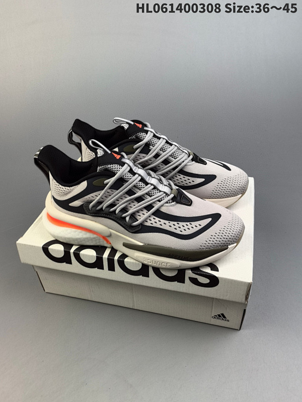 140 adidas ALPHABoosTV1 Sustainabe舒适潮流 轻便耐磨防滑 低帮 跑步鞋 低帮跑鞋货号HP2763 编码HL061400308