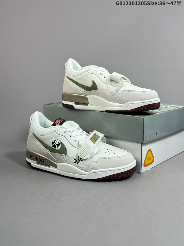 23036-47.5半 特殊大礼盒[定制球鞋]  Air Jordan Legacy 312 低帮 墨竹熊猫货号HF0745-138