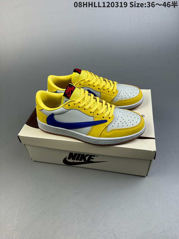 180头层带半码 Travis Scott x Air Jordan 1 Low "08HHLL120319 Size:3646半货号DZ4137-700