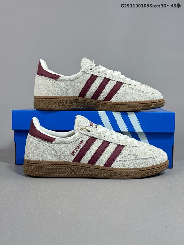 11036-45半 阿迪达斯 Adidas HANDBALL SPEZIAL 低帮三叶草学院风复古休闲板鞋 德训鞋货号JH8699
