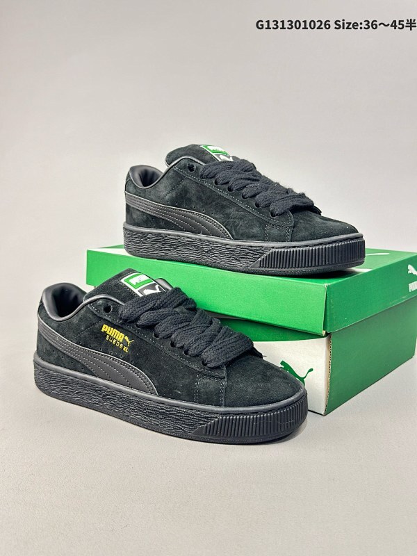 彪马PUMA SUEDE XL 低帮复古轻便透气防滑减震休闲鞋 小白鞋 厚底增高运动板鞋 货号395205-33