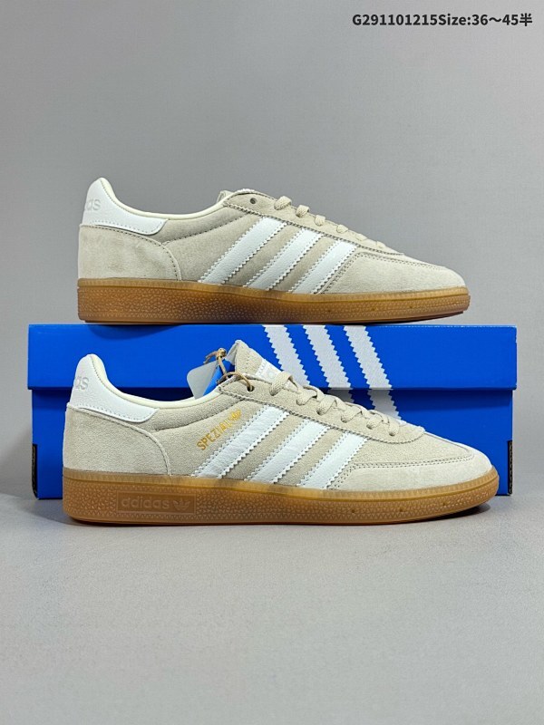 11036-45半 阿迪达斯 Adidas HANDBALL SPEZIAL 低帮三叶草学院风复古休闲板鞋 德训鞋货号ID8778