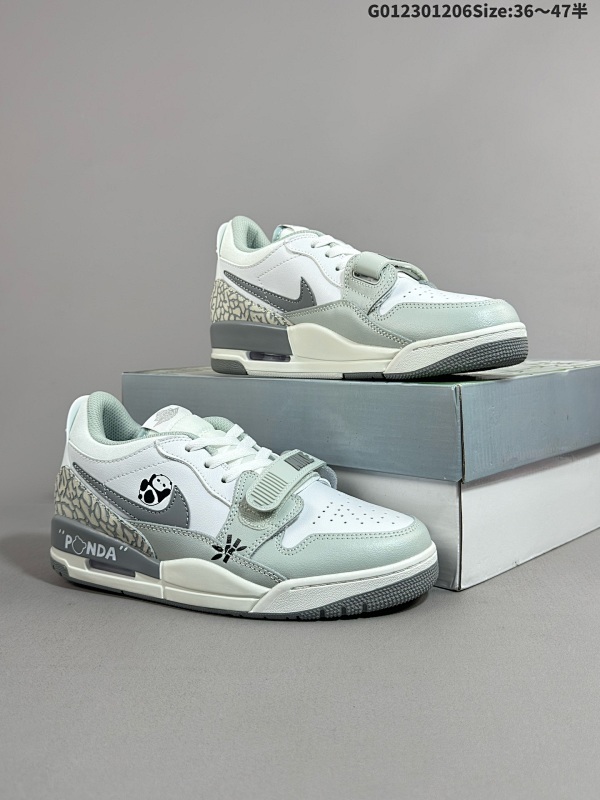 23036-47.5半 特殊大礼盒[定制球鞋]  Air Jordan Legacy 312 低帮 墨竹熊猫 AJ312白灰熊猫 货号FV8115-101