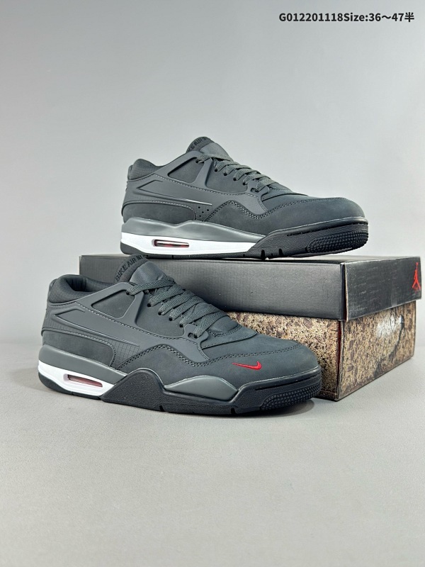22036-47.5半 Nigel Sylvester x Air Jordan 4 RM "Anthracite" 重置烟灰色 AJ4 乔丹4代 aj4 乔4 重置黑色货号HF4334-004