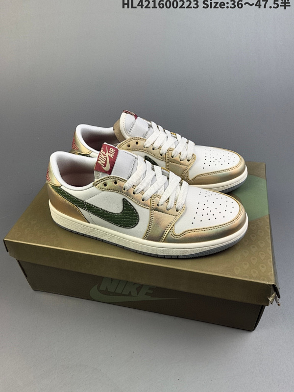 160 Air Jordan 1 Low "Chinese New Year" 低帮 龙年限定货号FQ6593-100  HL421600223 Size:3647.5半