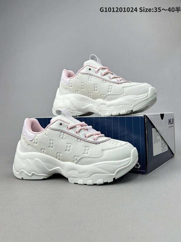 集合MLB 纽约洋基队 24FW 情侣款印刻老花时尚复古老爹鞋厚底学长鞋 运动鞋 货号:3ASHBEM4N