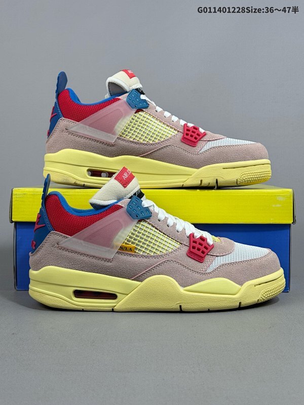 14036-47.5半 Air Jordan 4 Retro SP GS "Guava Ice" 联名粉红 AJ4 乔丹4代 aj4 乔4 联名粉 南海岸 乔丹篮球鞋货号DC9533-800
