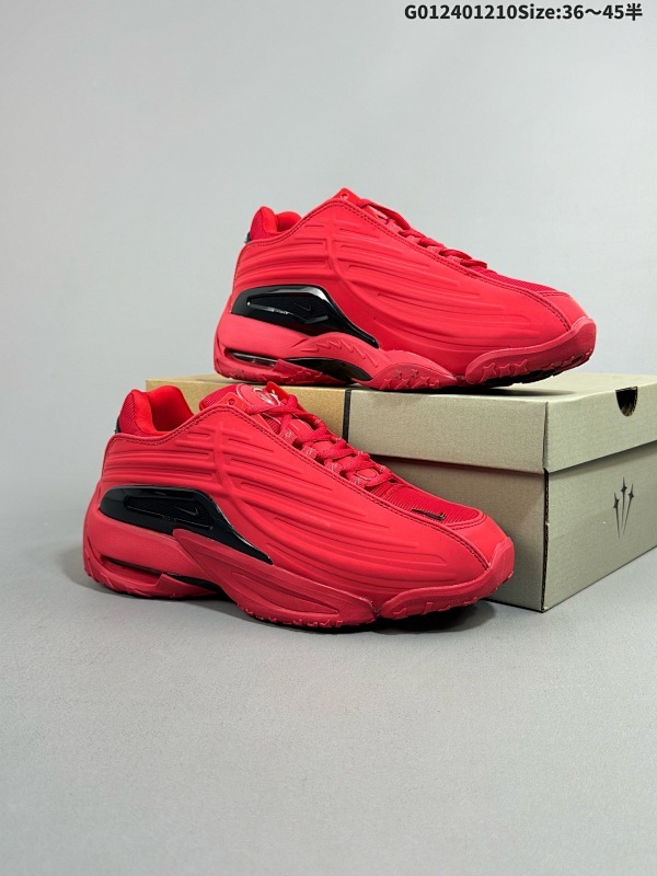 25036-45半 NOCTA x Nike Hot Step Air Terra 2 耐克 低帮 红黑3M反光 男女同款舒适百搭防滑耐磨低邦复古篮球鞋 NOCTA货号DZ7293-720