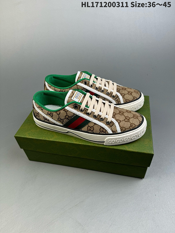 120 2020ss春季新色经典高奢品牌GUCCI古驰 Tennis 1977 Prin  606111 H0T10 988H  ID: HL171200311 Size:3645