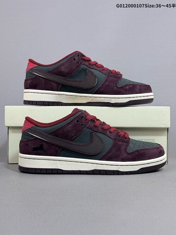 20036-45半 RIOT Skateshop x Nike SB Dunk Low 耐克 SB 低帮 联名棕红货号FZ1289-200