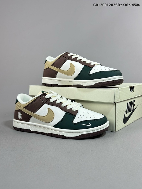 20036-45半 定制球鞋 Undefeated x Nike Dunk SB Low Und x 耐克 SB 低帮 联名绿白棕货号JH8040-943