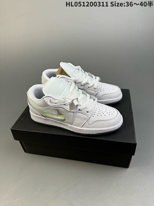120 Air Jordan 1 Low "Glitter Swoosh" 低帮 冰雪奇缘 AJ1 乔丹1代 货号FQ9112-100 编码HL051200311 Size:3640半