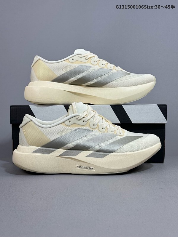 15036-45半 公司级Adidas Adizero Adios 4 M马拉松飞线贾卡轻质透气休闲运动跑步鞋 采用双层透气网纱货号:JR5841