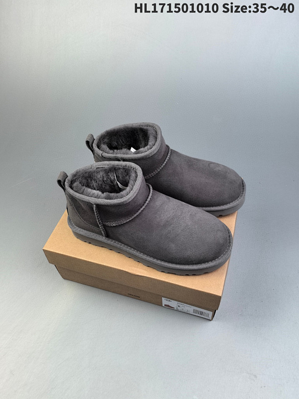 150 UGG2024年秋冬季新款经典羊皮毛一体雪地靴女短筒保暖平底棉鞋 编码HL171501010 Size:3540