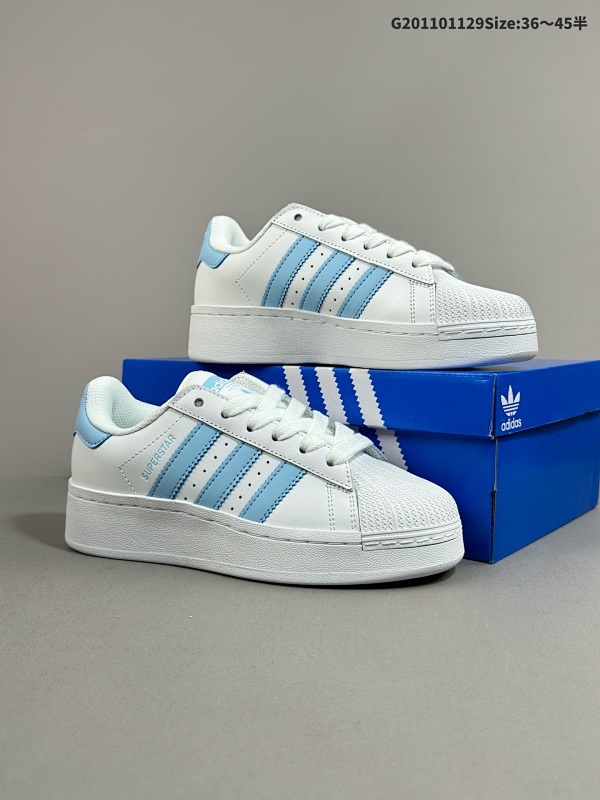 11035-45半 Adidas Original Superstar XLG Low 阿迪达斯 低帮 厚底白兰 男女同款舒适透气耐磨低邦板鞋货号IF3003