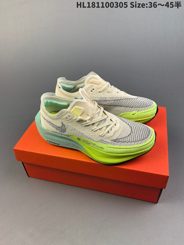 110 耐克ZoomX Vaporfly Next%马拉松二代 使用全新 Vaporweave 科技打造鞋面ID:HL181100305 Size:3645半货号DV9428-100