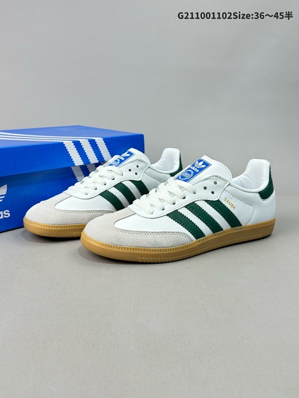 10036-45半 阿迪达斯 德训鞋 ADIDAS ORIGINALS SAMBA OG SHOES 经典运动鞋小白鞋T头鞋货号IE3437