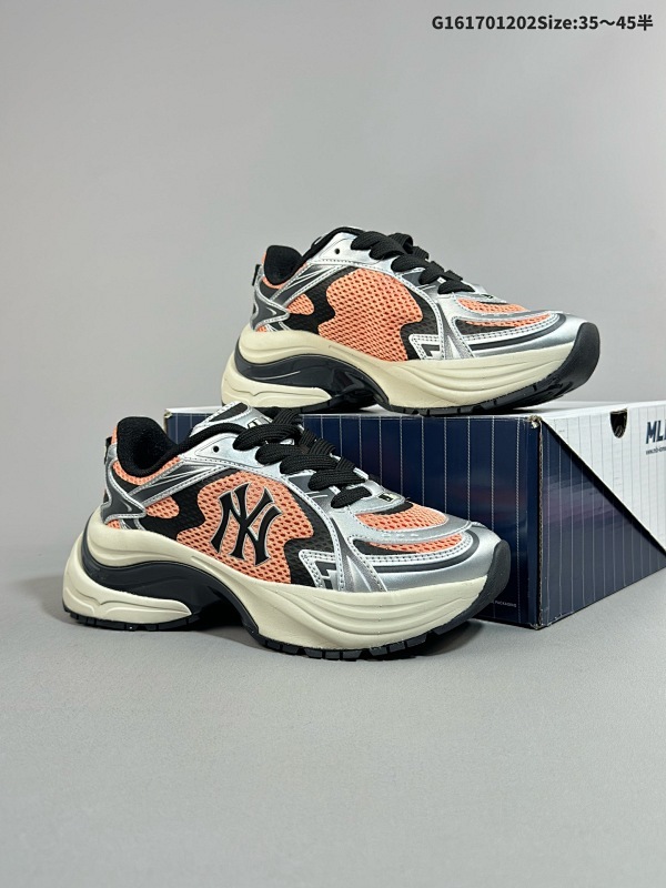 17035.5-45半 美职棒MLBBigBall Chunky Curve  纽约洋基队厚底增高老爹鞋 款号3ARNSPL4N (50MGS)