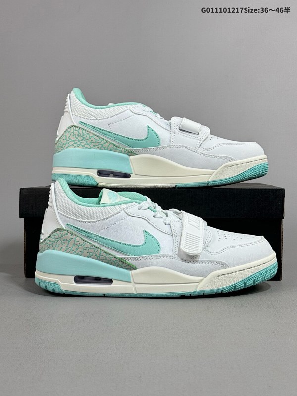 11036-46半  Air Jordan Legacy 312 Low乔312 低邦 蒂芙尼绿 乔丹篮球鞋货号HJ9041-100