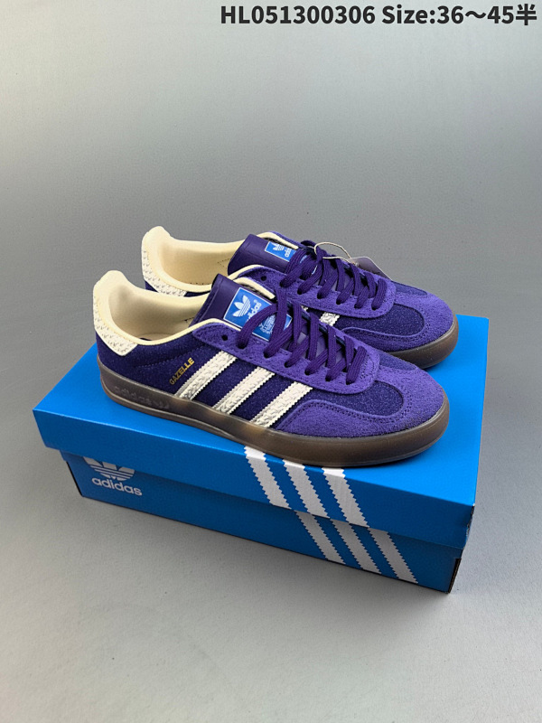 130 Originals Gazelle Indoor 德训系列 三叶草复古休闲运动板鞋 原装公司级货号IF1806 编号:HL051300306 Size:3645半