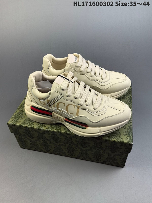160 公司级Gucci Rhyton Vintage Trainer Sneaker 古驰老爹编码HL171600302 Size:3544