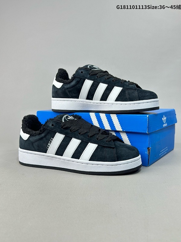 110 36-45 加绒款时尚不畏严寒真标阿迪达斯Adidas Originals Campus 00s系列 面包风经典复古低帮百搭休闲运动板鞋 货号:GY9745