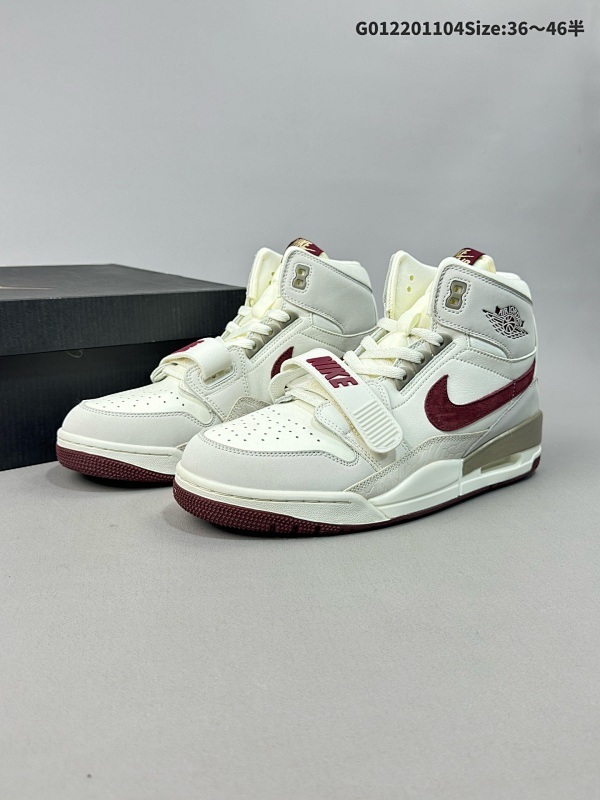 20036-46半  Air Jordan Legacy 312 高帮 灰酒红 AJ312货号CD7069-138AA