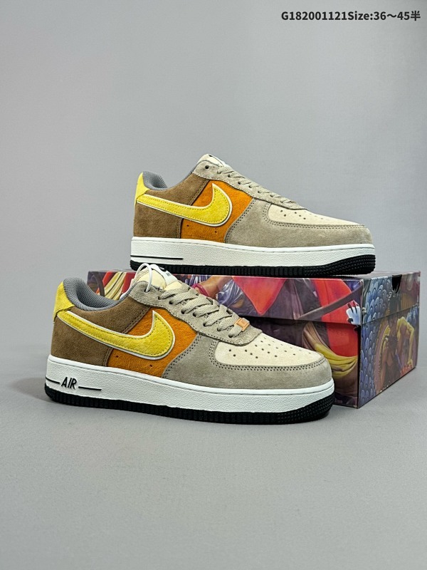 20036-45半 耐克Nike AIR FORCE 107 空军一号低帮百搭休闲运动板鞋货号:LF8989-555