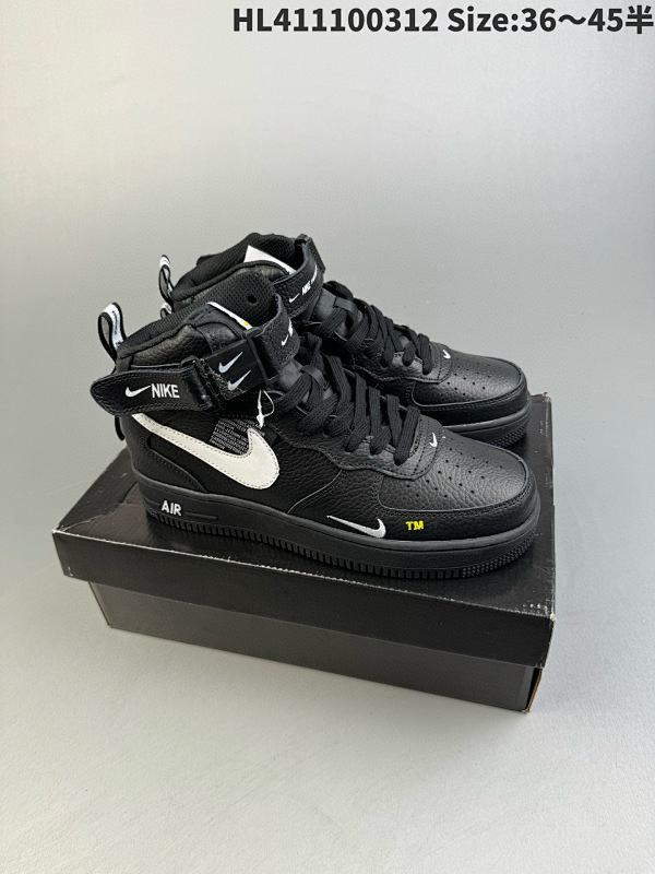 110 耐克Nike Air Force 1 Low  空军一号 AF1 高帮百搭休闲运动板鞋货号AJ7747-100 编码 HL411100312 Size:3645半