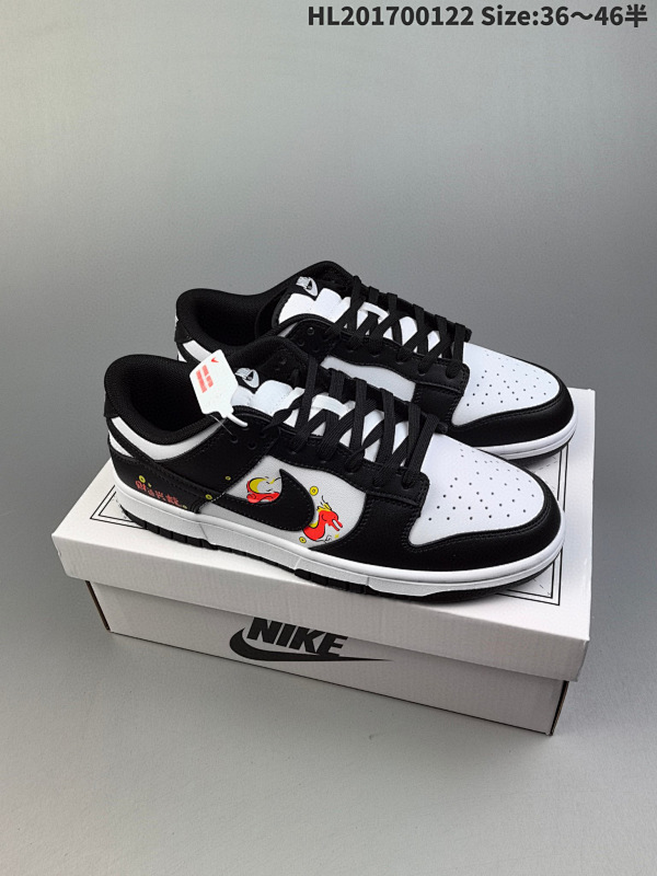 170 NIKE SB Dunk Low 黑白熊猫 龙年限定 性价比天花板 尝鲜先行版HL201700122 Size:3646半货号DD1503 101