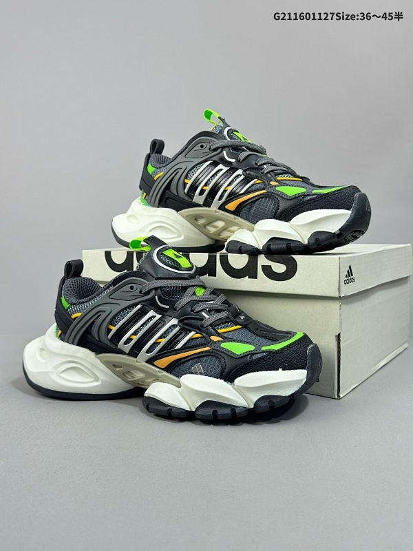 16036-45半 阿迪达斯Adidas XLG Runner Deluxe 解构绑带 做旧 脏脏鞋 跑步者豪华版系列低帮厚底增高老爹风复古缓震休闲运动慢跑鞋货号IH7801