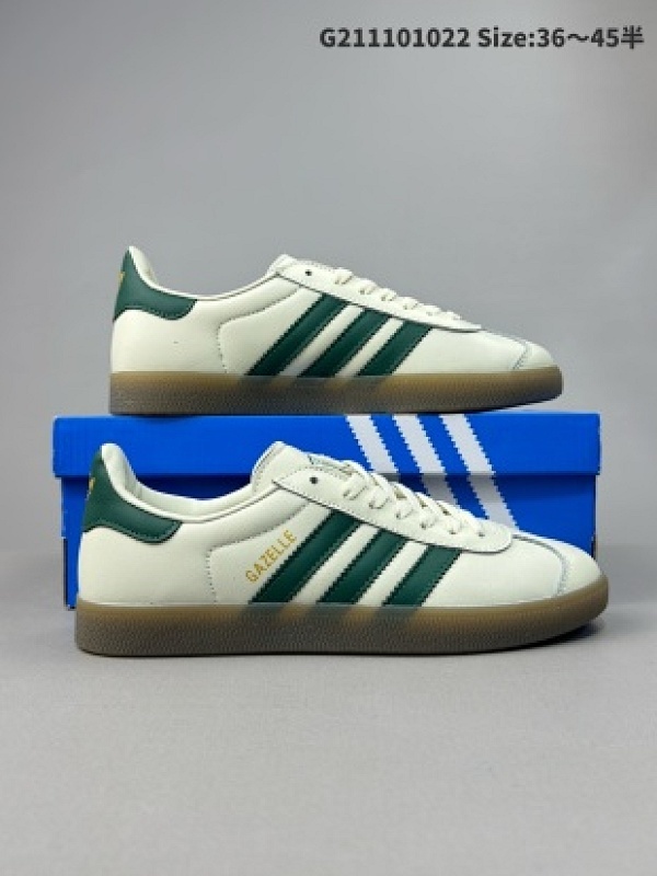 阿迪达斯 adidas中性三叶草GAZELLE系列休闲鞋男女经典运动鞋鞋身特殊的猪八皮革材质和简单百搭的特点货号IG6435