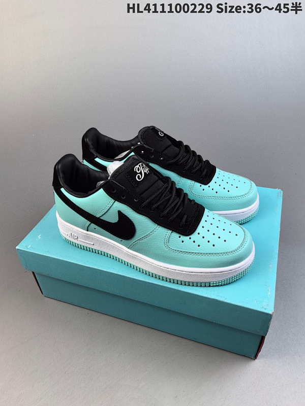 110 联名奢侈品大牌-蒂芙尼/Tiffany & Co. x Nike Air Force 1 Low SP货号DZ1382-001 编号:HL411100229 Size:3645半