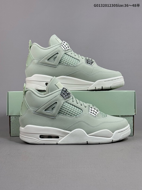 32036-48.5半 Air Jordan 4 Retro "Seafoam" 绿色 AJ4 乔丹4代 aj4 乔4 乔丹4 绿银色 乔丹篮球鞋系列货号HV0823-003