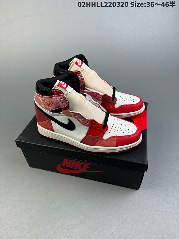 220头层带半码夜光底 Air Jordan 1 Retro High02HHLL220320 Size:3646半男货号DV1748-601 女货号DV1753-601