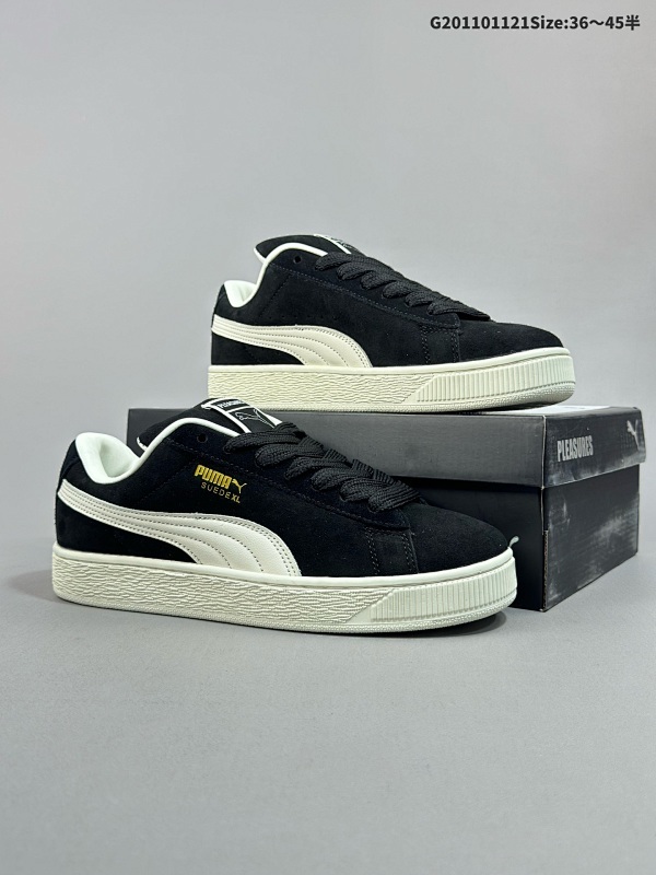 11036-45半 Puma Suede XL复古单品 彪马 防滑耐磨低帮德训板鞋 货号:396057-01