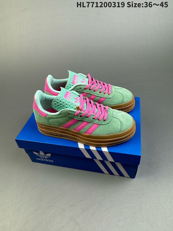120 阿迪达斯Adidas Gazelle Bold w 低帮复古百搭休闲运动板鞋 货号:HO6125 ID: HL771200319 Size:3645