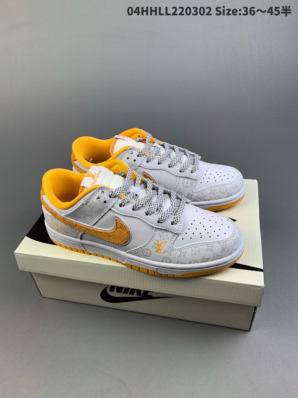 240公司级 头层定制球鞋 Louis Vuitton x Nike Dunk SB Low 路易威登04HHLL220302 Size:3645半货号DD1391-127