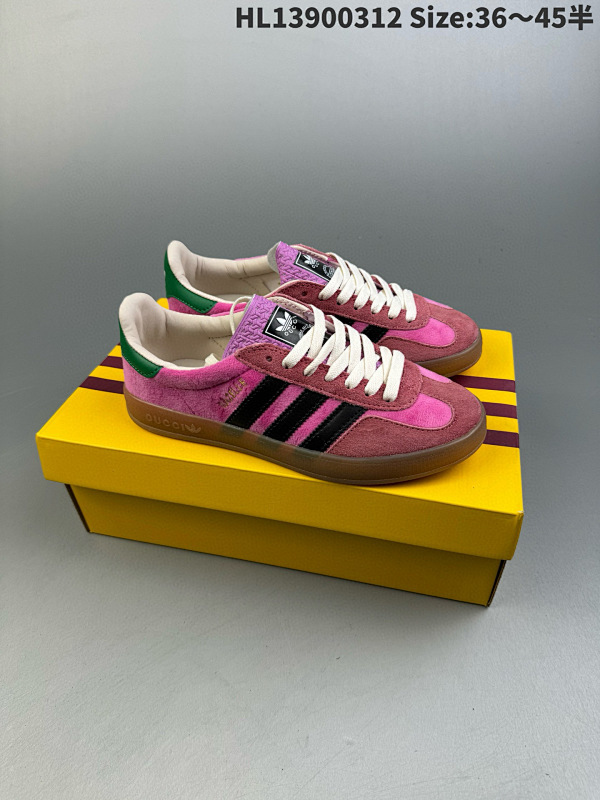 90 重磅联名 Adidas originals x Gucci Gazelle 联名经典休闲板鞋ID: HL13900312 Size:3645半