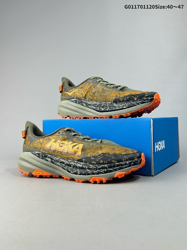 17040-47 HOKA ONE ONE Speed Goat 6 飞速羚羊6 低帮 绿黄色 飞速羚羊系列的第六代越野跑鞋运动鞋货号1147791-AQL