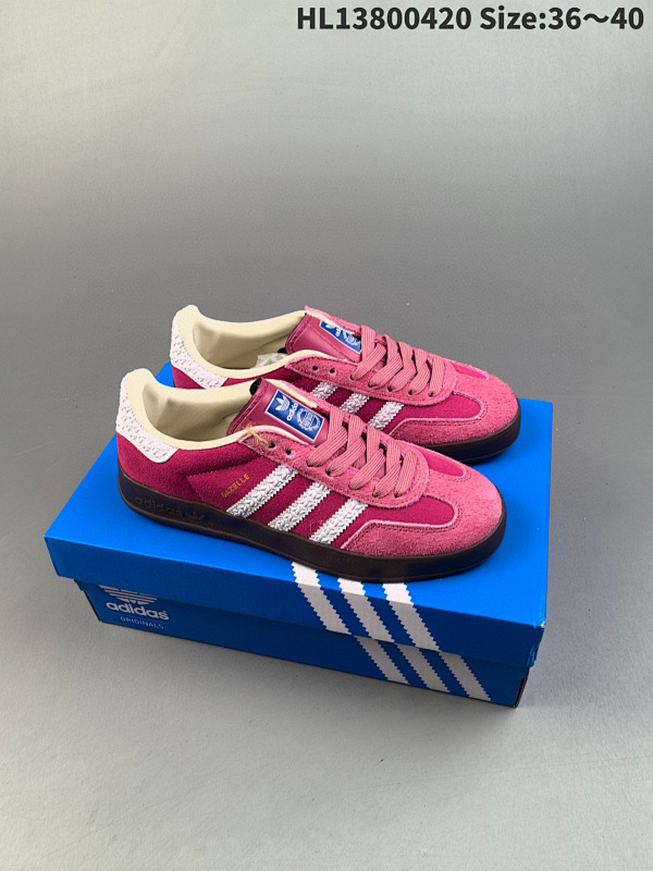 80 阿迪达斯Adidas Originals Gazelle Indoor 三叶草复古防滑耐磨低帮板鞋 HQ8717货号:IF1809 ID:HL13800420 Size:3640