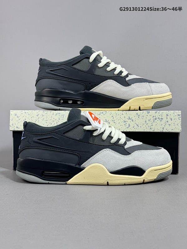 13036-46半  Nike Air Jordan 4 RM 防滑 低帮 复古篮球鞋 橡胶耐磨防滑大底 原档案原楦数据开发 货号:FQ7939-002