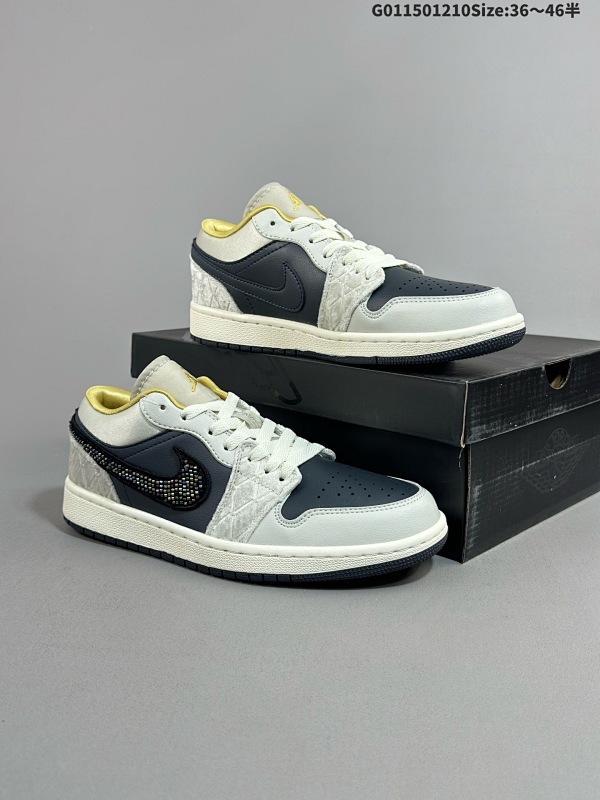 15036-46半 Air Jordan 1 Low SE 低帮 黑灰绸缎 AJ1 乔丹1代 aj1 乔1 低邦 水晶丝绸 乔丹篮球鞋系列货号DV1762-001