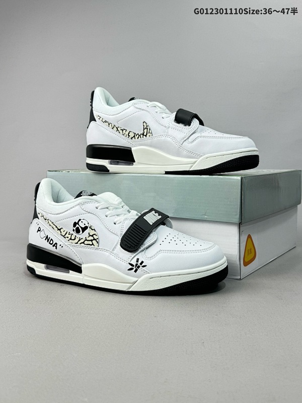 23036-47.5半Air Jordan Legacy 312 OKHR 低帮 墨竹熊猫 AJ312 乔丹312代 aj312 乔312 低邦 黑白熊猫货号CD7069-110