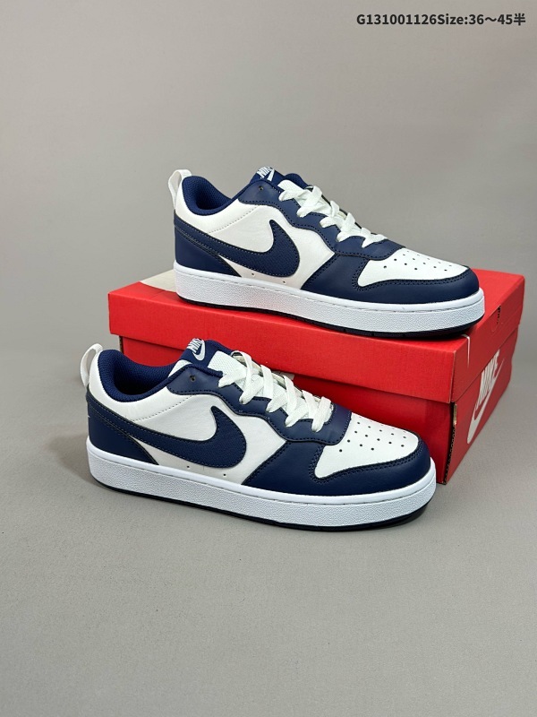 10036-45半 Nike Court Borough Low 低帮百搭透气休闲运动板鞋男女鞋 经典耐用的设计货号BQ5448-107
