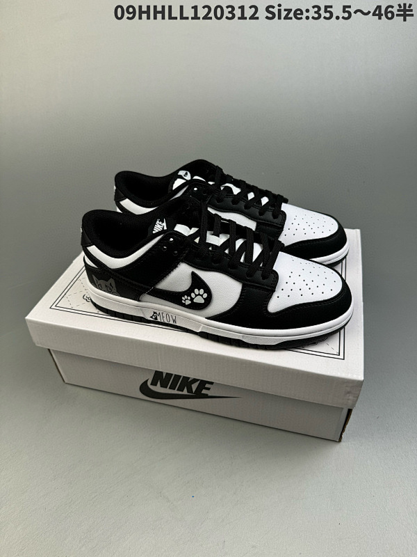 190头层带半码[定制球鞋]  Nike Dunk Low 耐克 SB 低帮 可爱小猫 百搭休闲轻松舒适耐磨防滑低邦板鞋 货号DD1503-101  09HHLL120312 Size:35.54